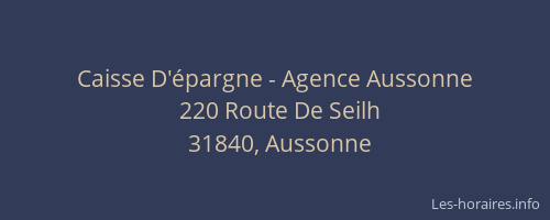 Caisse D'épargne - Agence Aussonne