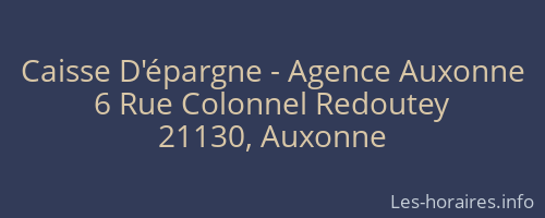 Caisse D'épargne - Agence Auxonne