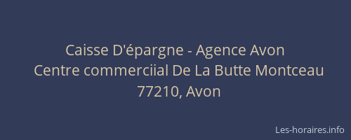 Caisse D'épargne - Agence Avon