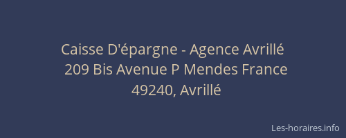 Caisse D'épargne - Agence Avrillé