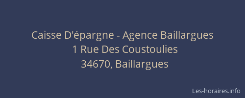 Caisse D'épargne - Agence Baillargues