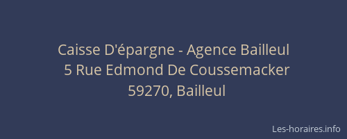 Caisse D'épargne - Agence Bailleul