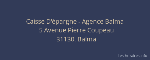 Caisse D'épargne - Agence Balma