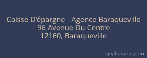 Caisse D'épargne - Agence Baraqueville