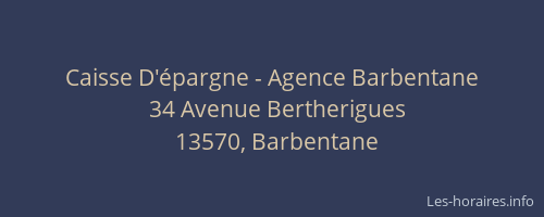 Caisse D'épargne - Agence Barbentane
