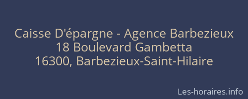 Caisse D'épargne - Agence Barbezieux