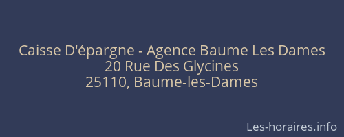 Caisse D'épargne - Agence Baume Les Dames