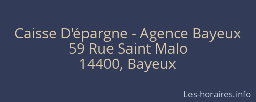 Caisse D'épargne - Agence Bayeux