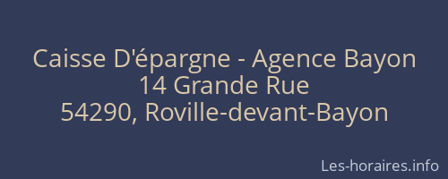 Caisse D'épargne - Agence Bayon