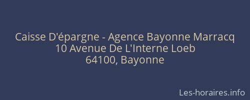 Caisse D'épargne - Agence Bayonne Marracq
