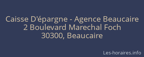 Caisse D'épargne - Agence Beaucaire
