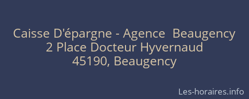 Caisse D'épargne - Agence  Beaugency