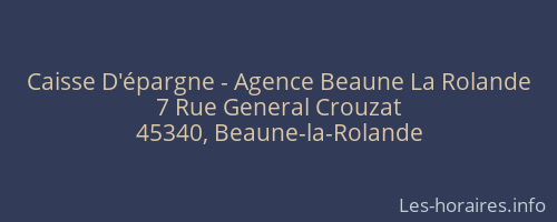Caisse D'épargne - Agence Beaune La Rolande