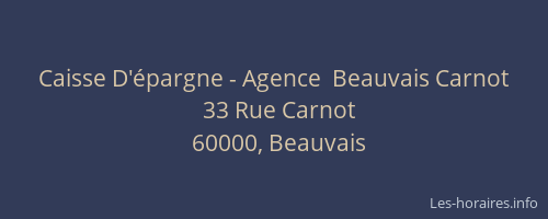 Caisse D'épargne - Agence  Beauvais Carnot