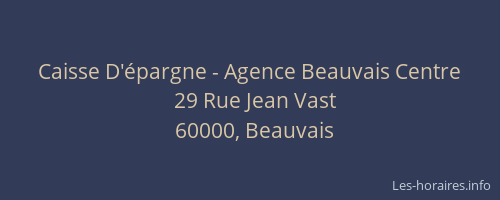 Caisse D'épargne - Agence Beauvais Centre