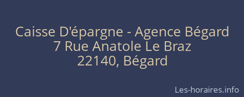 Caisse D'épargne - Agence Bégard