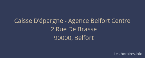 Caisse D'épargne - Agence Belfort Centre