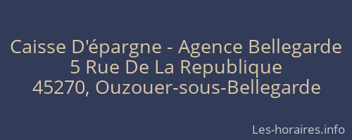 Caisse D'épargne - Agence Bellegarde