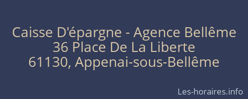 Caisse D'épargne - Agence Bellême