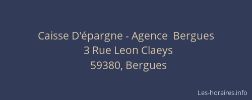 Caisse D'épargne - Agence  Bergues