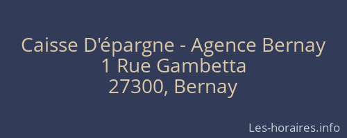 Caisse D'épargne - Agence Bernay