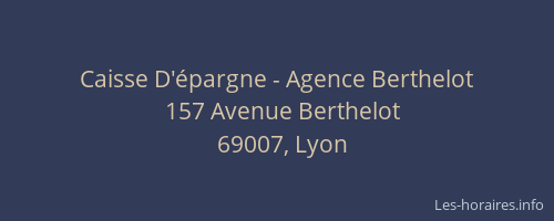 Caisse D'épargne - Agence Berthelot