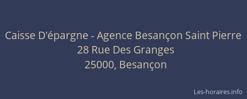 Caisse D'épargne - Agence Besançon Saint Pierre