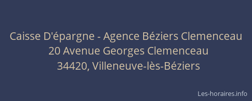 Caisse D'épargne - Agence Béziers Clemenceau