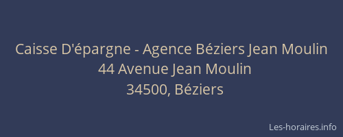Caisse D'épargne - Agence Béziers Jean Moulin