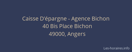 Caisse D'épargne - Agence Bichon
