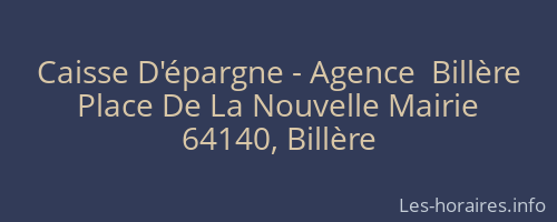 Caisse D'épargne - Agence  Billère
