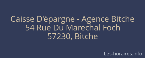 Caisse D'épargne - Agence Bitche