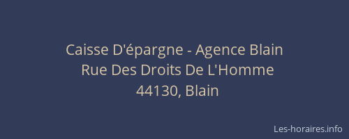 Caisse D'épargne - Agence Blain