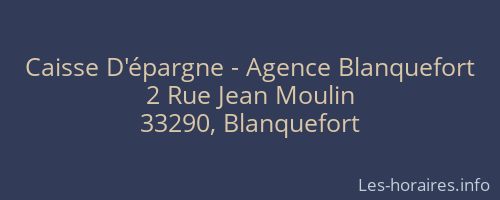 Caisse D'épargne - Agence Blanquefort