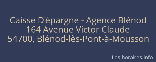 Caisse D'épargne - Agence Blénod