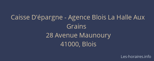 Caisse D'épargne - Agence Blois La Halle Aux Grains