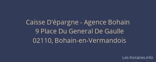 Caisse D'épargne - Agence Bohain