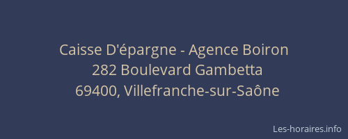 Caisse D'épargne - Agence Boiron