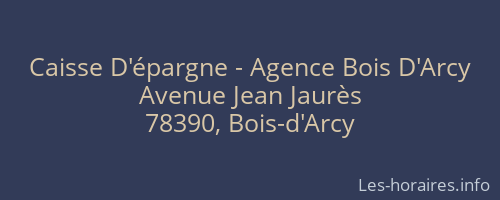 Caisse D'épargne - Agence Bois D'Arcy