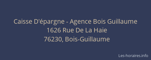 Caisse D'épargne - Agence Bois Guillaume
