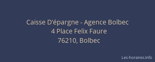 Caisse D'épargne - Agence Bolbec