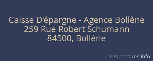 Caisse D'épargne - Agence Bollène