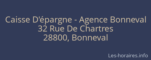 Caisse D'épargne - Agence Bonneval