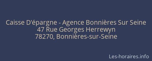 Caisse D'épargne - Agence Bonnières Sur Seine