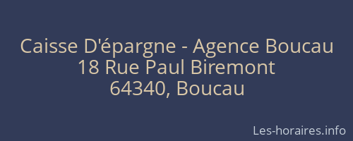 Caisse D'épargne - Agence Boucau