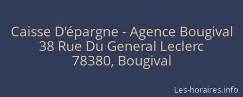 Caisse D'épargne - Agence Bougival