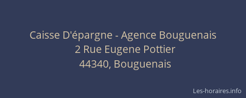 Caisse D'épargne - Agence Bouguenais