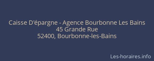 Caisse D'épargne - Agence Bourbonne Les Bains