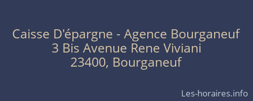 Caisse D'épargne - Agence Bourganeuf