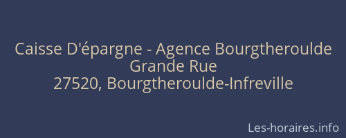 Caisse D'épargne - Agence Bourgtheroulde